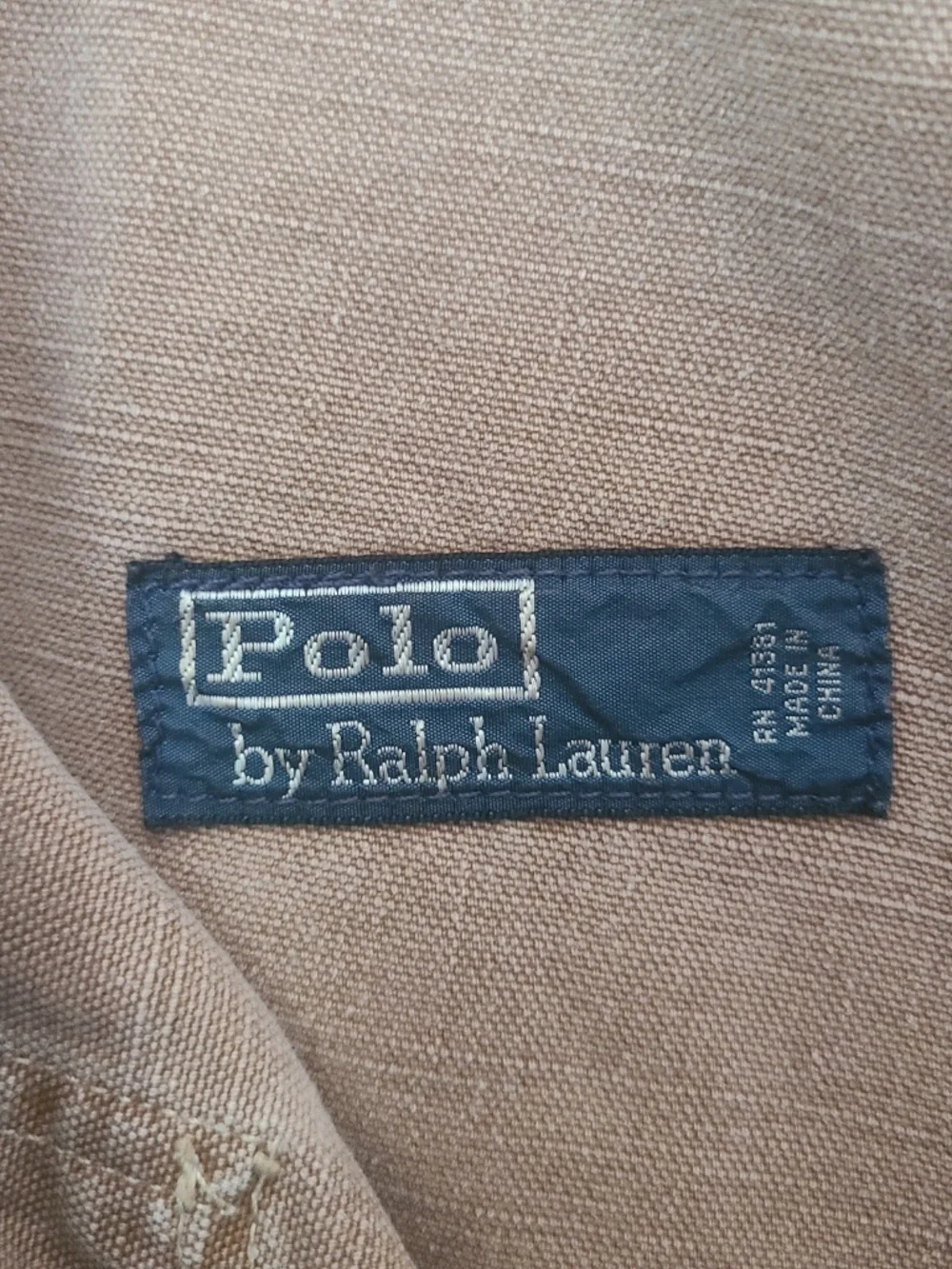 VTG 90s Polo Ralph Lauren Workwear Double Knee Painter Pants Sz 32/30 Tan Y2K